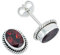 Ohrstecker 925 Silber Granat roter Stein Edelstein Ohrringe echt Silber Damen Sterling Silber Stecker Geschenk(MOS-021-52)