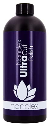 Nanolex Ultra Cut Polish, Premium Schleifpolitur & Schleifpaste für alle Autolacke, Polierpaste Auto entfernt tiefe Kratzer & Schleifspuren bis 1.200er Körnung, silikonfreier Lackreiniger, (1000ml)