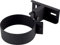 Fumio Pelletrohr Rohrbogen T-Stück Adapter Regenhaube Rohrhalter für Pelletöfen Schwarz 80mm (Rohrhalter)