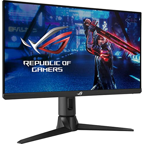 ASUS ROG Strix 1080p Gaming Monitor (XG256Q) - Full HD, Fast IPS, 180Hz, 1ms, Extreme Motion Blur, G-Sync Compatible, DisplayPort, HDMI, Tripod Mount for Webcam, DisplayHDR400