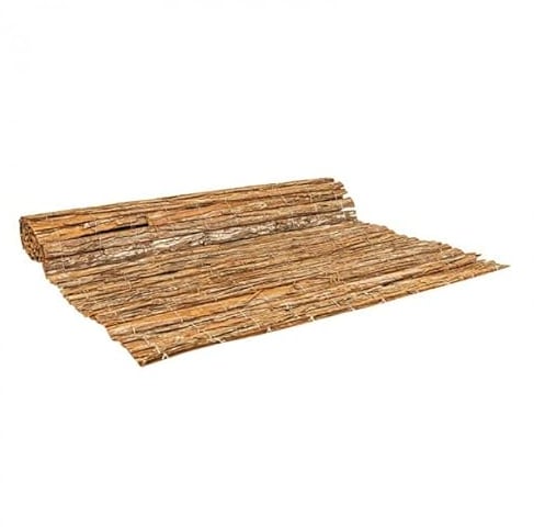 Grindi - Rindenmatte Sichtschutzzaun Zaunblende für Balkon, Garten, Terrasse, Sichtschutzzaun, Schattiernetz, Sonnen- und Windschutz - Rinde - GMK - Anthrazit, 100x200 cm
