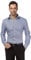 Vincenzo Boretti Herren Hemd bügelfrei 100% Baumwolle Slim-fit Gemustert hellblau 43-44