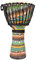 ENNBOM Djembe Leichte afrikanische Trommelmuster Tuch genäht Kongo Handtrommel für Erwachsene Anfänger (25,4 cm)