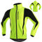 Jarade Damen Winter Thermo Winddicht Softshelljacke Atmungsaktiv Warm Laufjacke Reflektierende Sport Jacket Fleecejacke Lang Fahrrad Thermojacke Grün M