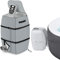 Whirlpool-Pumpenabdeckung, Spa-Heizpumpenabdeckung, Whirlpool-isolierte Aufblasbare Badewannenpumpenabdeckung, 420D Oxford-Stoff, Wasserdicht, Staubdicht, für Wanne/Pool im Freien (Grau)