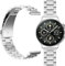 GIOPUEY Correas Compatible con OPPO Watch X, Acero Inoxidable La Correa [Resistente al Desgaste] Pulsera - Silver