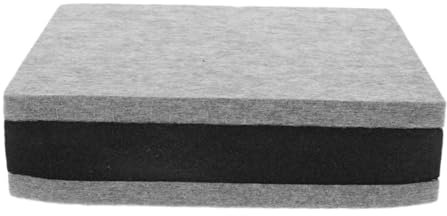 OUNONA Coussin D'isolation Acoustique Pour Caisson De Basses Isolation Réfléchissante Patins En Feutre Carrés Tapis De Feutre Matériau D'isolation Thermique Polyester Light Grey