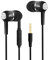 In-Ear Wired Headphones, 6D Stereo Sound, 3.5mm Jack, 45° Ergonomic Design, Noise Isolating, Black