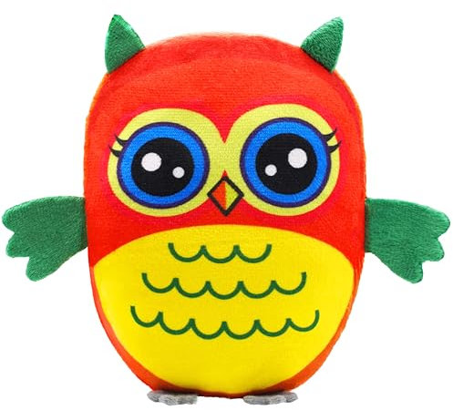 Landahl & Baumann Kuscheltier Eule 16 cm, Plüschtier Kinder, Jungen & Mädchen, Stofftier mit Schlaufe, Sorgenfresser, Babyspielzeug, Kinderspielzeug, Geschenk Neugeborene & Geburt