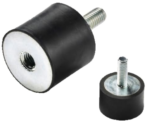 Silent Block M10 4 Stück – 40 x 30 mm M10 – männlich/weiblich – Vibrationsdämpfer aus Gummi