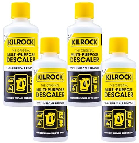 Descaler Pack of 4 – Powerful and Fast-Acting Limescale Remover for Kettles, Coffee Machines, Irons & Household Appliances – Easy to Use, Extends Appliance Lifespan
