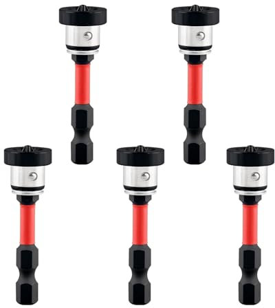 Alriedy Trockenbau Bit Set, 1/4 Sechskantschaft Magnetisch mit Tiefenanschlag, Rigips Bit für Versenken von Schnellbauschrauben, Trockenbauschrauber Aufsatz