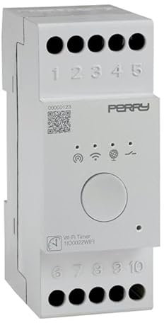 ECI ELETTROFORNITURE PERRY 1IO 0022WIFI Interruttore orario Wi-Fi multifunzione con Hotspot - 2 DIN