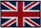 Britische Union Jack England-Flagge Emblem Grossbritannien Bestickter Aufnäher zum Aufbügeln/Annähen