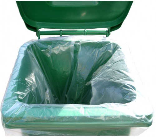 NewTouch Clear Wheelie Bin Liners Strong Heavy Duty Rubbish Sack Big Refuse Bin Bags (10)