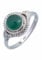 mantraroma Damen Ring 925 Silber grünen Onyx Edelstein grün ausgefallen verspielt