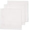 Meyco 457000 3er-Set Musselinhandtücher aus 100% Baumwolle Weiß 30 x 30 cm