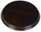 Greca Socle Rond Verni. Différentes dimensions. En bois massif teinté noyer. Diámetro 26 cms.