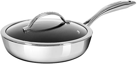 Scanpan HaptIQ Sautépfanne aus Edelstahl, Aluminium, antihaftbeschichtet, kompatibel mit allen Herdarten und Induktionsherden, geeignet für Induktion, Küchenutensilien, ofenfest bis 260 °C