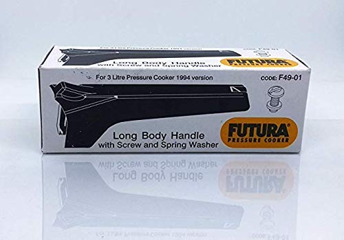 Finaldeals Pressure Cooker Long Body Handle with Screw and Spring Washer For Futura Pressure Cooker Code F49-01 Pressure Cooker Spare Parts Cooker Accessories
