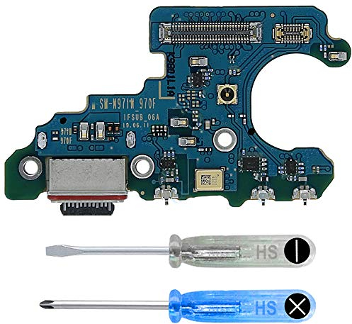 MMOBIEL Ladebuchse Kompatibel mit Samsung Galaxy Note 10 2019 - Dock Connector USB C - Audio Jack/Mikrofon/Antenne Ersatz - Inkl. Schraubenzieher