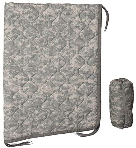 USGI Industries, Militärische Woobie-Decke | Thermo-isolierte Campingdecke, Poncho-Liner | groß, tragbar, isolierend, wasserabweisend, für Wandern und Survival | mit Kompressions-Tragetasche