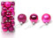 Battnot Weihnachtskugeln 24 Stücke 30mm Christbaumkugeln Set Weihnachtsbaumschmuck Christbaumschmuck Weihnachtsbaum Dekoration Weihnachtsdeko hängende Hausdeko Christmas Xmas Party (30mm, Pink)