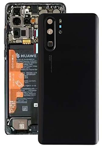 DaXmaisell - Tapa Trasera con Lente de cámara para Huawei P30 Pro, Color Negro