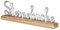 levandeo Schriftzug Sterneküche 40cm Metall Silber Mango Holz Deko Aufsteller Tischdeko Wohndekoration Küche Küchendeko Geschenk