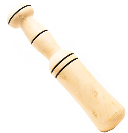 Mano de mortero de Madera de Boj Fabricada artesanalmente en España (22x4.5 cm)