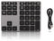 Teclado Numérico Inalámbrico BT308 para Computadora Portátil, Teclado Bluetooth 5.0 Recargable Teclado Numérico Ultradelgado de 35 Teclas para Ingresar Datos para PC iOS, Androd, Ventana (Gris Hierro)