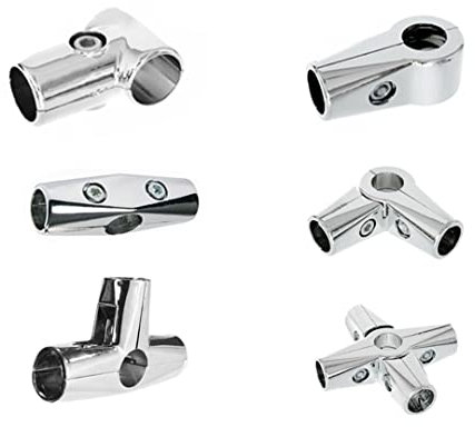 25MM OR 1 INCH Heavy Duty T CLAMP, 4 Ways, 5 Ways, and 6 Ways CLAMP and TUBING Accessories for 25MM Tube (4-Way Straight)