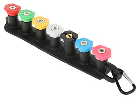 ETERMETA Pressure Washer Tips Set with Nozzle Holder, 7 Power Washer Spray Nozzle Tips, 1/4 Inch Quick Connect, 4000 PSI