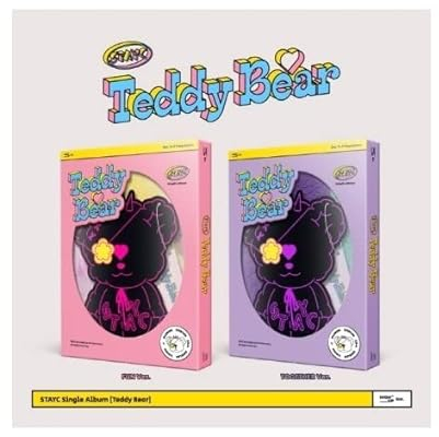 STAYC - TEDDY BEAR 4th Single Album+Folded Poster (FUN ver, 1 Folded Poster)