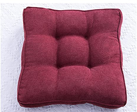 Stuhlkissen für Zuhause, weiches, dickes Boden-Sitzkissen, rutschfestes Esszimmer-Sitzkissen, bequeme, stützende Sitzerhöhung für Wohnzimmer, Balkon, 50 x 50 x 10 cm