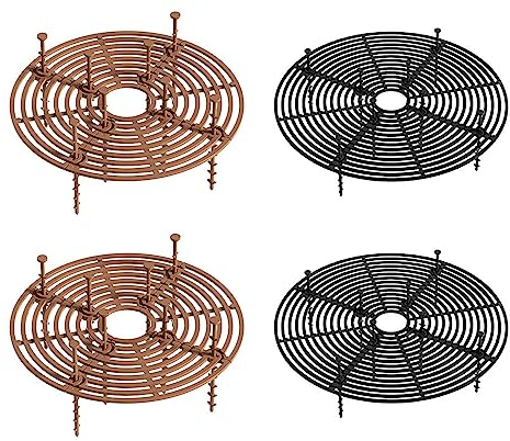 4 Piezas Cubierta Protectora para Macetas, Rejilla para Macetas, Protector de Suelo para Macetas, Cubierta de Protector de Suelo para Macetas, para Proteger Macetas, Plantas en Macetas