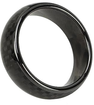 Smart Ring Key Keramik-Kohlefaser-Auto-Smart-Finger-Schlüsselanhänger für/Y/S/X Ganzjährig -Schlüsselanhänger-Zubehör Schlüsselkarten-Ersatz (21,4 mm)