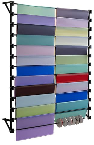 MOERGO Schalhalter Aufbewahrung - Hijab Schals Display Rack - Handtuchstangen Organizer Rack, An Der Wand Befestigter 10-Schicht-Metallspeicher-Organisator, Für Band, Seidenschal, Schal, Hosen
