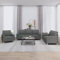 SECOLI Sofa Set 3 Sitzer + 2 Sitzer+ Sessel, 3-2-1 Sofagarnitur Couchgarnitur Wohnzimmer Sofa Garnituren Wohnzimmer Set Couch Lounge Couch Sofas & Couches Dunkelgrau