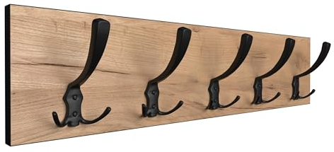 Eiche Handwerk Aufhänger großen Haken schwarz