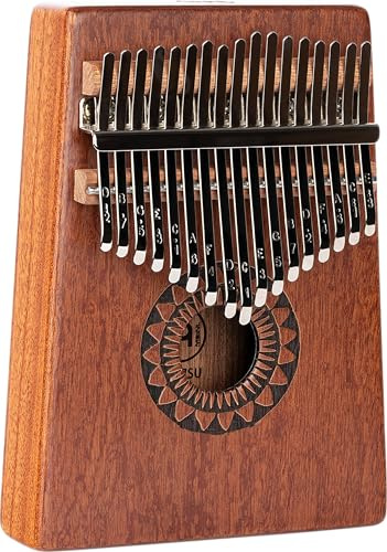Meinl Percussion Sound Hole Designer Kalimba, Braun (KA17SU) | 17 Tasten, mit Schallöffnung, Stimmung d''/b'/g'/e'/c'/a/f/d/c/e/g/b/d'/f'/a'/c''/e'', Sapele