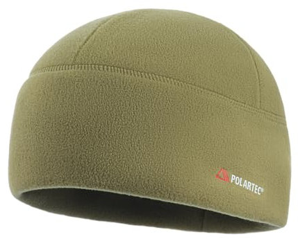 M-Tac Wintermütze Herren Polartec Watch Cap, warme Fleece Mütze für kalte Temperaturen, atmungsaktive Thermomütze, Winddichte Outdoor Mütze für Winter, Sport, Wandern, Skifahren, Militär, Tan, L