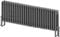 Utopia Horizontal Traditional 4 Column Radiator, 400mm x 1370mm, Quadruple Round Bar Cast Iron Style, Central Heating Rad – Grey
