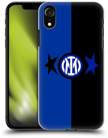 Head Case Designs Licenza Ufficiale Inter Milan Nero & Blu IM 2Stars Custodia Cover Dura per Parte Posteriore Compatibile con Apple iPhone XR
