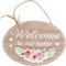 Zghhc Placa De Bienvenida para Casa, Señal De Bienvenida De Madera, Cartel Rústico para Colgar En Pared, Señal De Bienvenida para Puerta Delantera, Decoración del Hogar