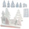 SVOCK Silikonform Weihnachten Set, 7 Stück Silikonform Haus Weihnachtsbaum Kerzenhalter, Silikonformen Gießformen Weihnachten, Weihnachtsbaum-Silikonform Häuser, Silikonformen Weihnachten für Gips Ker