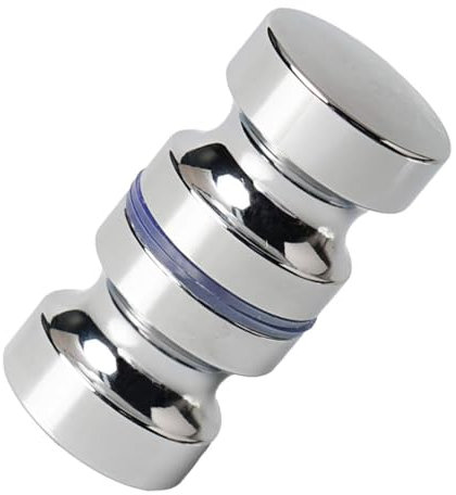 Xiciki Glastür Griff, Duschtürknauf, 1 Stück Duschtür Griff, Türknauf für Duschkabine, Duschtürgriffe Beidseitig, Zylindrisch Duschtür Griffe,Glastürbeschlag für Badezimmer und Glastür