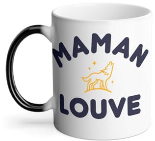 Mug Thermo-réactif Tasse Magique - Maman Louve Famille Mignon Animal - 325 ml