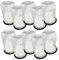 URPIZY Lot de 4/10 sacs d'aspirateur compatibles avec Henry, Numatic Quick NQ100 Hen100 HET100, capsules anti-poussière en microfibre, collier auto-bloquant (lot de 10)