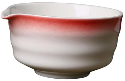 YWJLQH Chawan Fabriqué à La Main pour La Préparation Du Matcha, Bol à Mélanger pour Tasse à Thé Japonaise, Rouge
